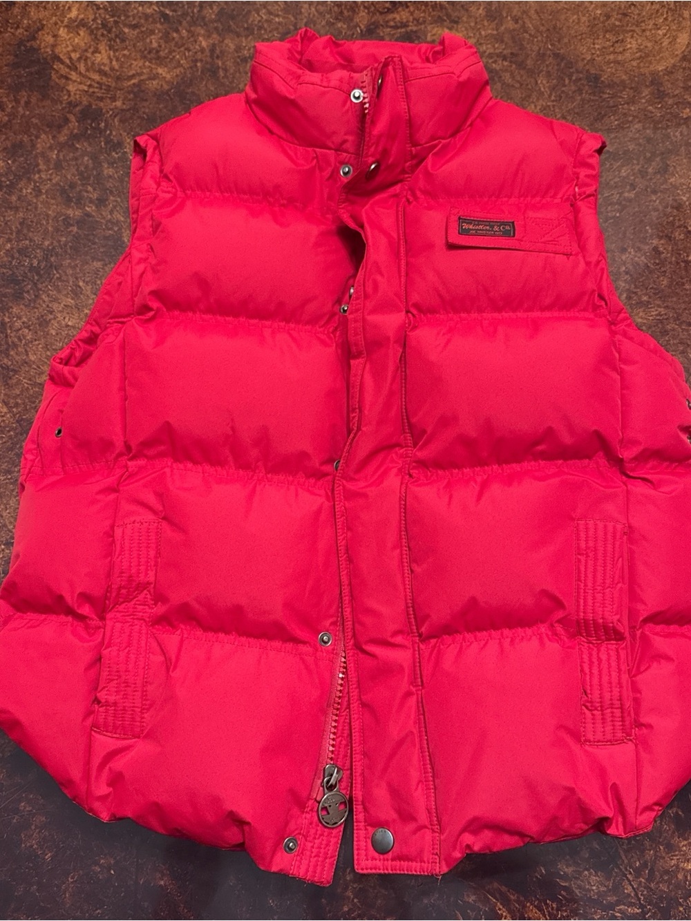 Men's Red Quilted Puffer Vest